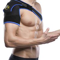 COLO Shoulder Stability Compression Sleeve Brace with Pressure Pad | Adjustable & Lightweight Rotator Cuff Support for Injury Prevention, Dislocated AC Joint Tendonitis and Soreness for Both Arm