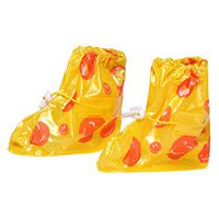 Baby Shoe Cover,Fheaven Children's Waterproof Shoe Cover Rain Shoe Cover Non-Slip Rubber Outsole Galoshes Boots Overshoes (S, Yellow)