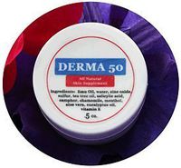 Purple Emu Derma 50 All Natural Skin Supplement Wound and Burn Cream with Emu Oil .5oz. Jar