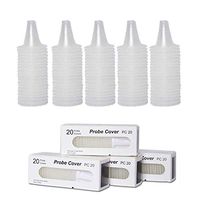 100 Pcs Disposable Probe Covers, Ear Thermometer Covers Lens Filters - Probe Covers Refill Caps for All Braun ThermoScan Models and Other Types of Digital Thermometers Disposable Covers