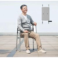 OUG Non-Slip Design Walker, Elderly Walking Assist Height Adjustable, Walker with Armrest Support Pad, Handicap Aids, Suitable for Disabled People, Rehabilitation Personnel