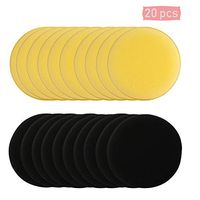 20 PCS Car Wax Applicator/Round Shaped Sponge/Cars Wax Applicator Foam Sponge Ultra-Soft Cleaning Tool - Won’t Scratch Paint & Auto Part Accessories - Washable & Reusable Ultra Soft Premium Foam