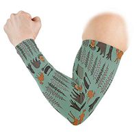 Forest Animals Unisex 2Pcs Arm Protection Sleeve UV Sun Guard Tattoo Compression Sleeves for Outdoor/Basketball/Football/Cycling/Running/Farm/Work