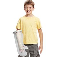 Kids Arm Cast Cover for Shower Bath, Dreamsbaku Waterproof Cast Protector Reusable Child Cast Show Bag Sleeve Watertight Seal Half Arm Cast Showr Bag for Broken Hands for Wrists Wound Burns 19 Inchs