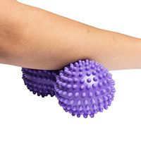 Wellbeing Pro Peanut Spiky Massage Ball Roller - Reflexology Muscle Trigger Point Therapy
