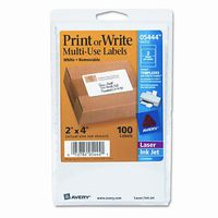 Print or Write Removable Multi-Use Labels, 100/Pack [Set of 2]