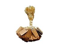 100 Pcs of Paper String Tags, Price Tags, Elegant Jewelry String Tags Perfect for Gifts or Business (1" x 1/2" - 100 Pack, Kraft)