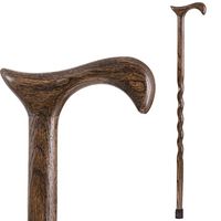 Brazos Walking Cane for Men and Women Handcrafted of Lightweight Wood and made in the USA,  Flint Oak, 37 Inches