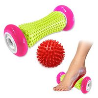 Foot Roller Massage Ball for Relief Plantar and Reflexology Massager for Deep Tissue Acupresssure,Relax Shoulder Foot Back Leg Hand, Included 1 Roller & 1 Spiky Ball