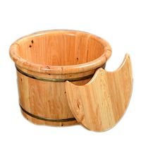 Feet Soaking Tub，Wooden Wash Basin，Thicken Wooden Tub，Foot Bath Tub，Wooden Foot Bath，Foot-Soaking Barrel，Foot Wooden Barrel,Steamed Foot Artifact (Color : B)