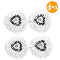 MIJOGO Microfiber Spin Mop Head for OCedar Clean Pad Spin Mop Refill for O-Cedar EasyWring Mop Easy Cleaning Mop Head Replacement-4 Pack
