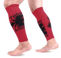 Albania Flag 1 Pair Leg Brace Compression Long Cooling Sports Leg Sleeve