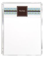 Diamond Strip Memo Sheets and Acrylic Holder, 150 Note Papers, 5"x7" Memo Pad, Notes, Stationery, Desk Accessory, Mother's Day Gift, Unique Gift for Mom and Women