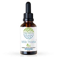 Milk Thistle A60 Alcohol Herbal Extract Tincture, Organic Milk Thistle (Silybum marianum) Dried Seed (2 fl oz)