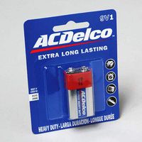 Batteries AC Delco 9 Volt 1 Pack Heavy Duty on Blister Card, Case of 48