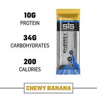 Science in Sport Go Energy Bar with 10g Protein, Chewy Banana Protein Bar for Endurance Athletes, High carb and Protein Isolate Nutrition bar, Performance and Sports Nutrition Supplement - 24 Bars