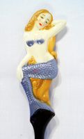 Hand Painted Back Scratcher Purple Mermaid 18"