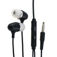 Importer520 3.5mm In-Ear Stereo Headset w/On-off & Mic for Samsung Galaxy S4 S 4 Active i537 i9295 - Black+Clear