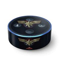 Skinit Decal Audio Skin for Amazon Echo Dot (2nd Gen 2016) - Officially Licensed Marvel/Disney Captain Marvel Emblem Design
