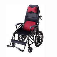 GY Heavy-Duty Propulsion Wheelchair with High Backrest Pillow, Adjustable Leg Rest,Elderly Handicapped Caretaker Convenience Removable Footrests Stab-Resistant Tire