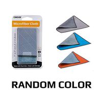 Carson Double Sided Microfiber Cloth for Cleaning and Polishing Eyeglasses, Smartphones, Tablets, Screens, Scopes and More - Random Color - Blue, Grey or Orange