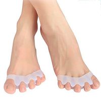 Gel Toe Separators,Hallux Valgus Corrector,Toe Streightener for Relaxing Toes, Bunion Relief, Hammer Toe and More for Women and Men (White1)