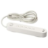 Ikea 102.808.25 5 Outlet Power Strip & 2 Usb Ports, White