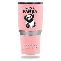 MightySkins Skin Compatible with RTIC Tumbler 20 oz (2016) – Hug A Panda | Protective, Durable, and Unique Vinyl Decal wrap Cover | Easy to Apply, Remove, and Change Styles | Made in The USA