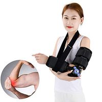 WDDMFR Elbow ROM Brace Hinged,Arm Injury Recovery Support Adjustable Post OP Elbow Brace Stabilizer,Unisex