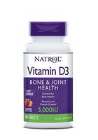 Natrol Vitamin D3 Fast Dissolve 5000 IU Capsules, Strawberry, 90 Count