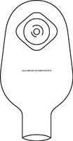 ActiveLife Convex One Piece Drainable Pouch with Durahesive Skin Barrier - Pre-Cut 1 3/8" - Color: Transparent - Box of 10