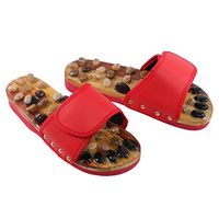 HEALLILY Acupoint Foot Massage Slipper Sandals with Cobblestone Anti-Slip Indoor Massage Shoes - Size Selection 37