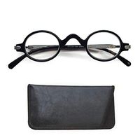 Boomer Eyeware Stylish The Professor Vintage Designer Round Reading Glasses for Men & Women, 2.50, Black
