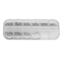 Clina Eyeglasses Repair Kit, 1100PCS Glasses Repair Accessory with Glasses Screw Accessory Box/Nose Pads/Mirror Leg Screws/Accessories Mirror Leg Screws for Repairing Glasses, Watches, Electronics