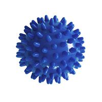 Fine Spiky Massage Ball for Trigger Point Yoga Therapy and Deep Tissue Back Massage,Spiky Double Lacrosse Ball,Foot Massager,PVC Shaft Foot Massage Roller Ball (Blue)