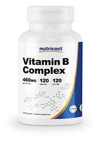 Nutricost High Potency Vitamin B Complex 460mg, 120 Capsules - with Vitamin C - Energy Complex