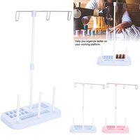 Sewing Thread Stand Household 3 Spools Holder for Sewing Embroidery Quilting Serger Machines (Color : Light Blue)