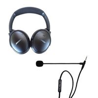 Headset Buddy ClearMic for Bose QC35-2.5mm Male to 3.5mm Male Noise-Cancelling Boom Microphone Inline Remote Adapter Cable for QuietComfort 35 i and ii Wireless Headphones (CM3504)