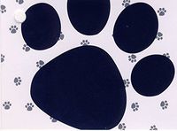 Pooch's Paw Print Gift Card Tags - 1 Dozen (12)