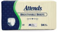 Attends Care Advanced Briefs with Odor-Shield for Adult Incontinence Care, Medium, Unisex, 1 Count
