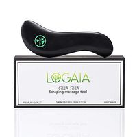 Gua Sha Scraping Massage Tool - Long and Heavy - Bian Stone Gua-sha Set - Includes Carry Bag, Nitrile Gloves, eBook – Iastm | Myofascial Release Tools – Natural Board for Face and Body Pain Relief