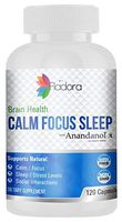 Brain Booster with Anandanol & Natural Digestive Enzymes Blend, Multivitamin Dietary Supplement Supports Natural Calm, Healthy Sleep & Focus - 120 Capsules, Gluten Free, Non-GMO