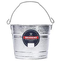 Behrens 1205 Hot-Dipped Galvanized Steel Utility Pail, 5-Quart, Silver