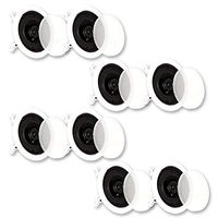 Theater Solutions CS4C in Ceiling Speakers Surround Sound Home Theater 4 Pair Pack 4CS4C