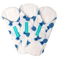 Charlie Banana 3 Feminine Pads Liner Blue Pineapple