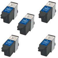 Amsahr 10BK Remanufactured Replacement Kodak Ink Cartridges for Select Printers/Faxes - 5 Pack, Black