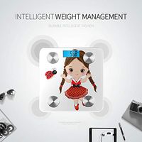 Cute Cartoon Girl with A Ladybug Fitness Scale Weight Loss Scale Body Fat Percentage Tracks 8 Key Compositions Analyzer Sync with Fitness Apps 400 Lbs
