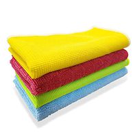 Lorpect Microfiber Cleaning Cloths Softer, Multi-Functional Washable Reusable Cleaning Towels, Chemical Free for House, Kitchen, Window & Car,(12 x 12 Inch)-8 PCS