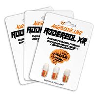 Adder-Zol XR by Aggressive Labz - Supercharged Cognitive Enhancer for Mental Focus, Acuity, and Energy - 3 Pack