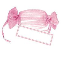 Amscan 340331 Pink Wedding Wrapper Drawstring, Standard